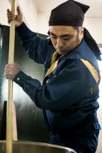 Kazuhiro Yanai, the Chief Brewer of our Brewery, is Dedicated to Happy Brewing