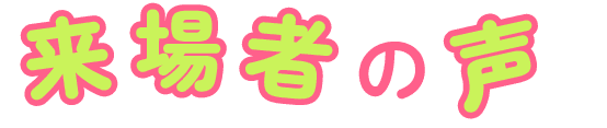 来場者の声